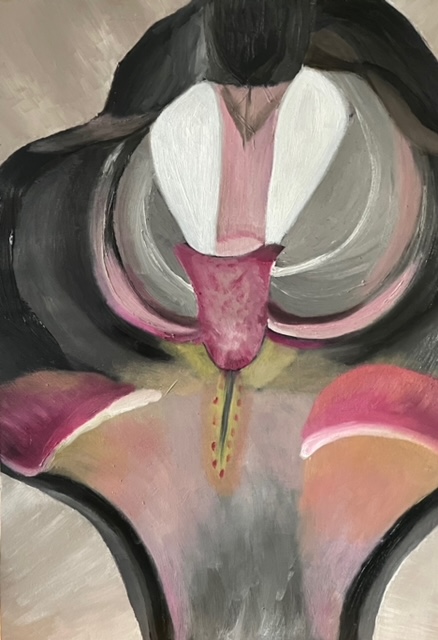 Orchid Essence: A Glimpse of Grace (65x50cm)