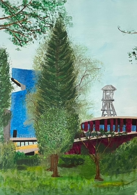 NAC Houthalen view from the park (42×29,5cm)