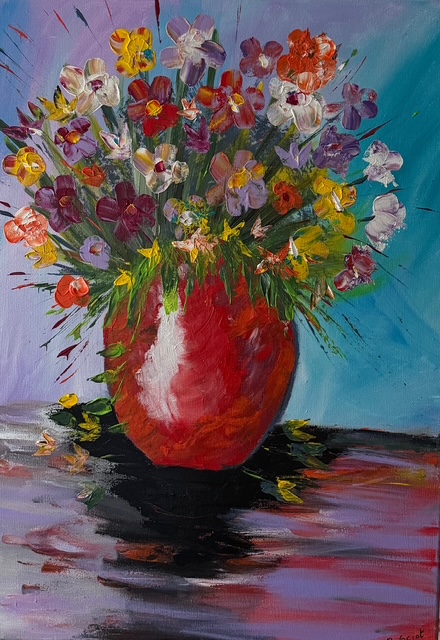 Bloom Burst (70x50cm)